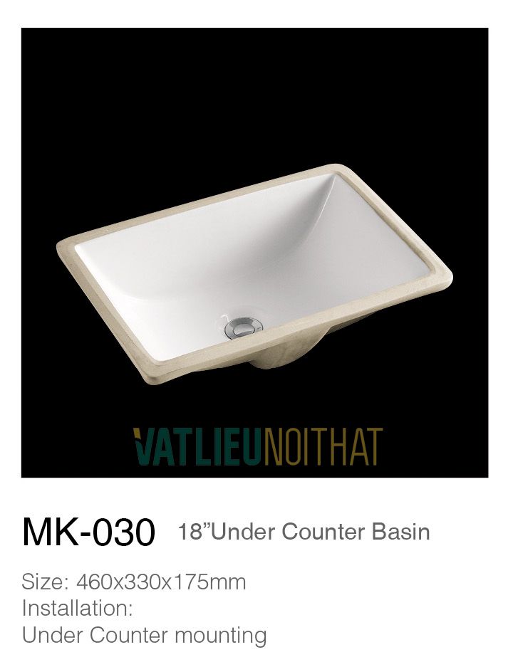 Chậu rửa lavabo âm bàn MK030