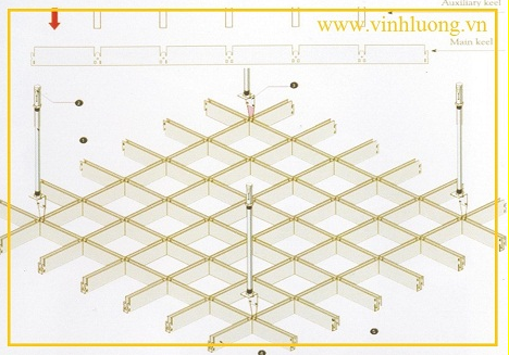 Kết Cấu  Trần Hợp Kim Nhôm 