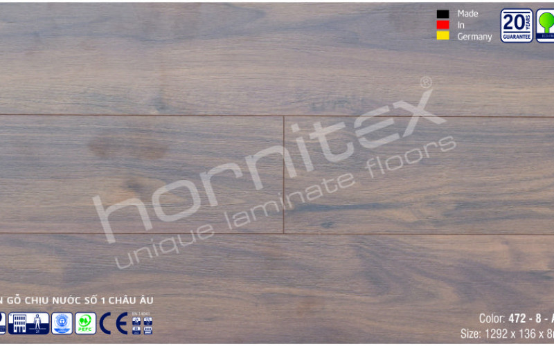 Sàn gỗ Hornitex 8 mm 472