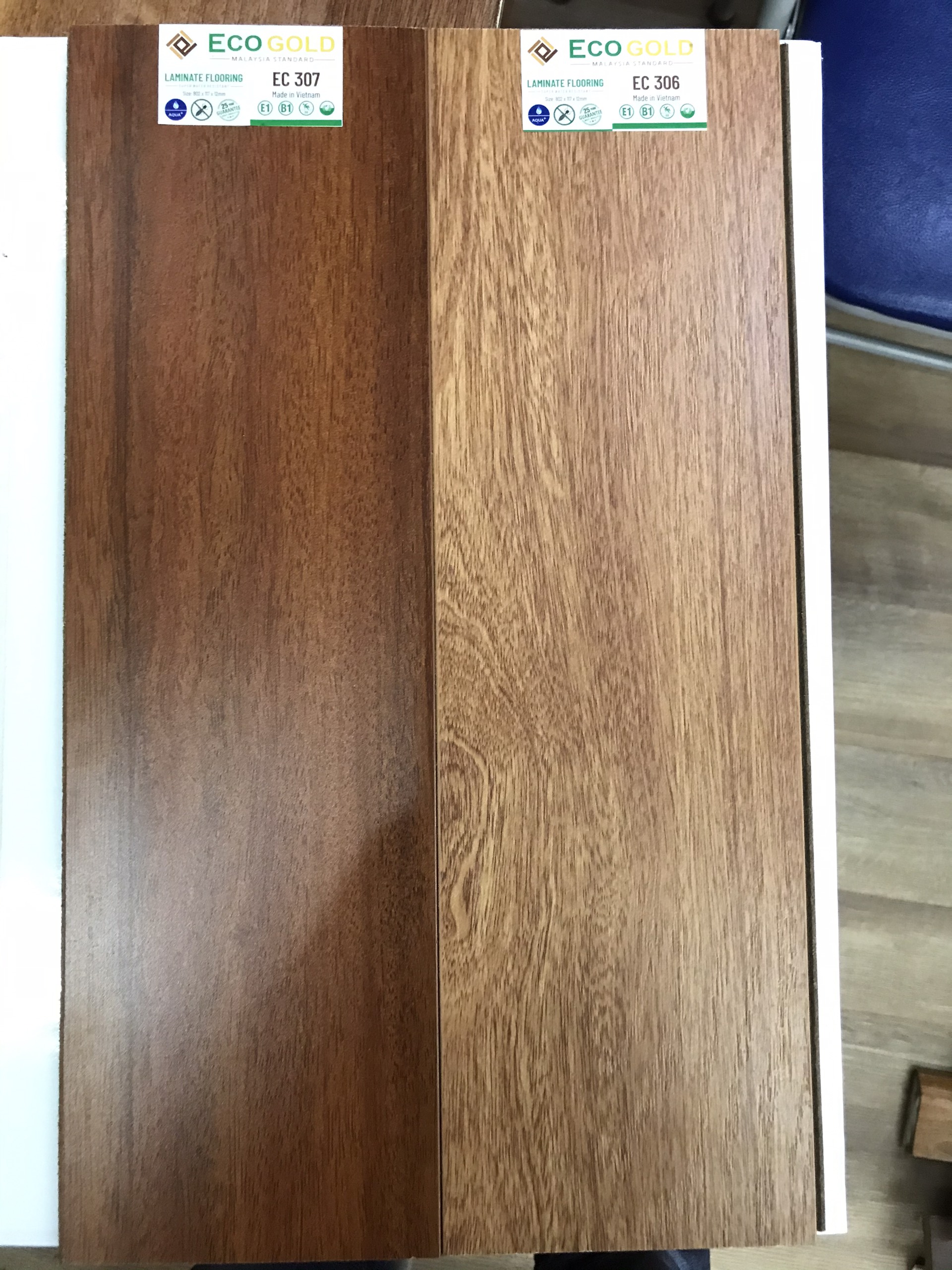 Sàn gỗ ECOGOLD 12mm - EC 307-308