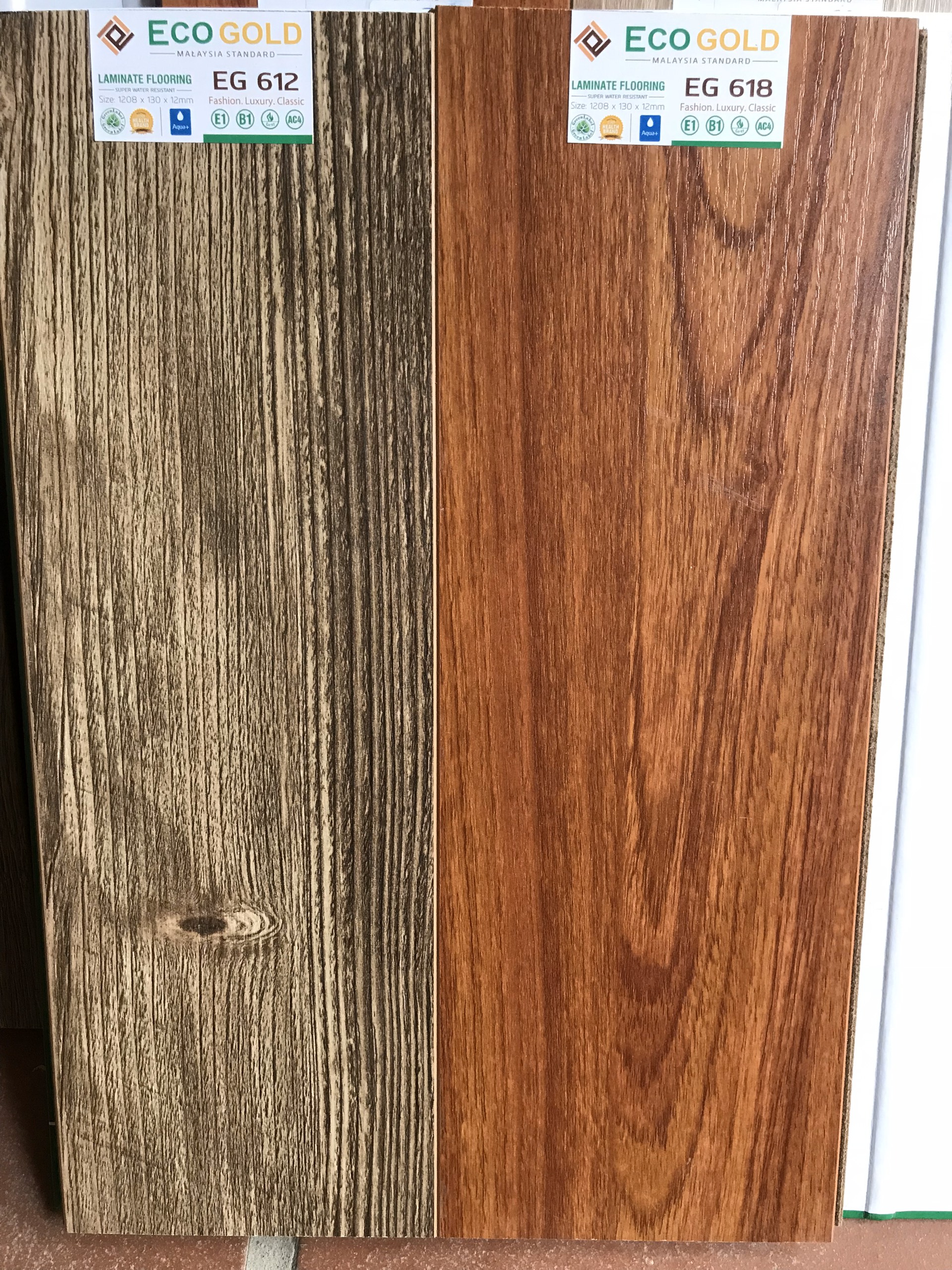 Sàn gỗ ECOGOLD 12mm - EG 612-618