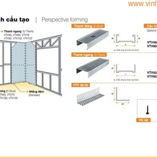 Kết Cấu  Vách Ngăn Trang Trí 