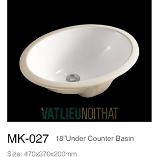Chậu rửa lavabo âm bàn MK027