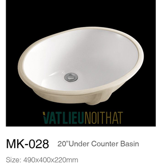 Chậu rửa lavabo âm bàn MK028