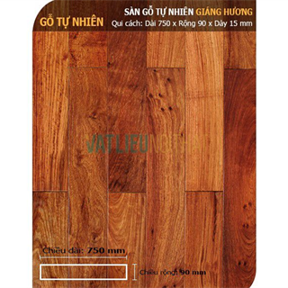 Sàn gỗ giáng hương 750mm