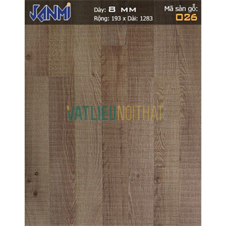 Sàn gỗ JANMI O26 - 8mm